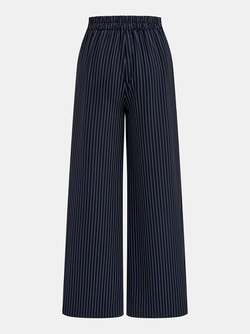 Pinstripe Wrap Tie Top & Pants Set